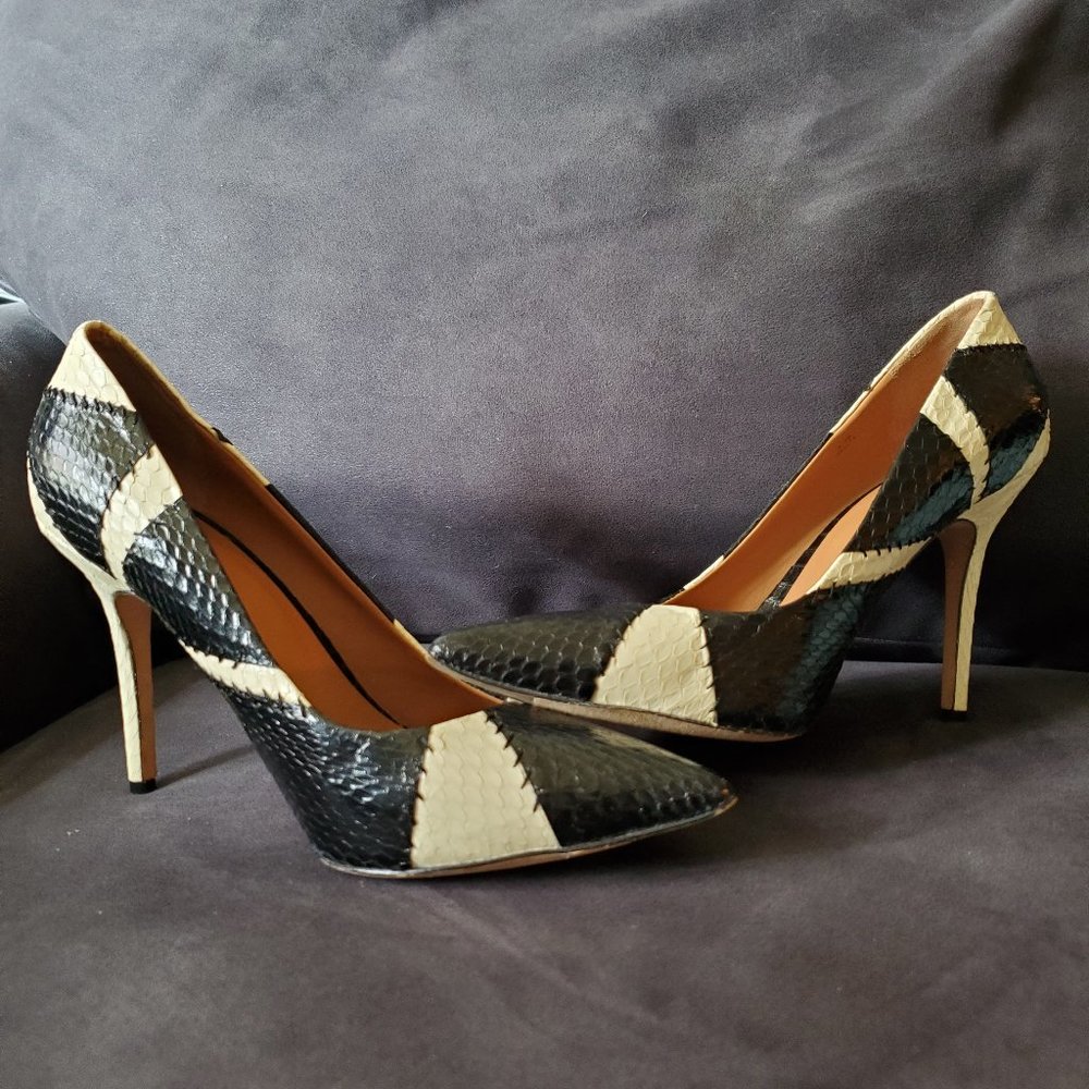 Rachel Roy Alta Patchwork Snake Pump - image 2